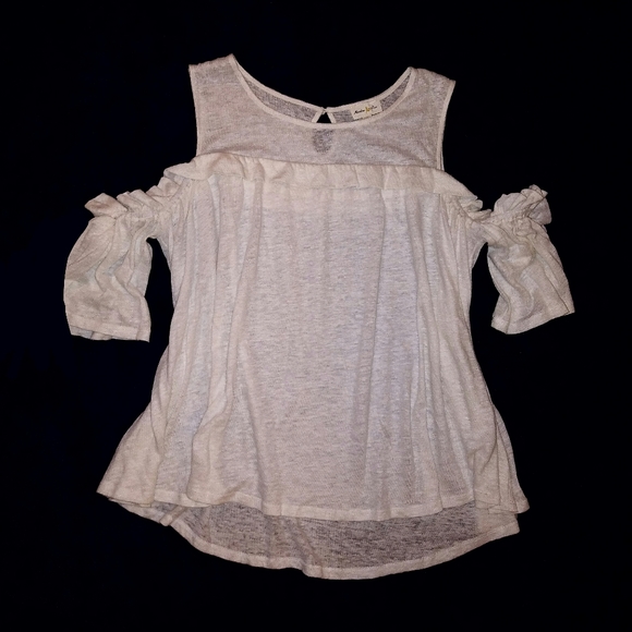 Anthropologie Meadow Rue Boho Cold Shoulder Top - Picture 7 of 8